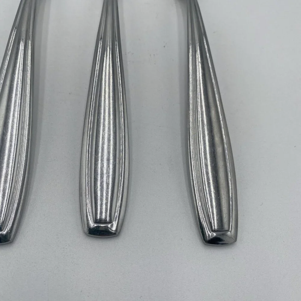 Oneida Satin Bristol Everdale Forks Set 3 Stainless Steel Flatware 8